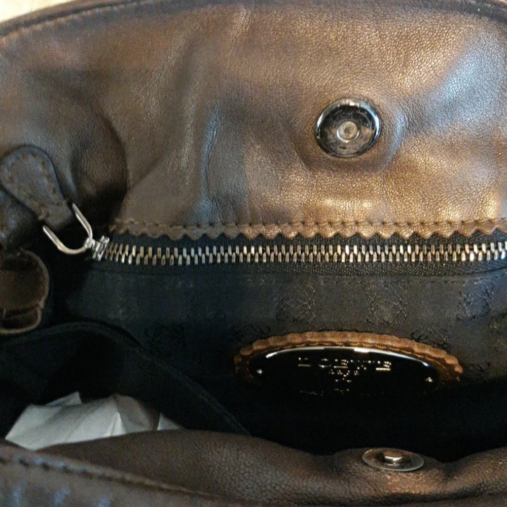 Loewe Flamenco Tassel Bronze Napa Leather Shoulder Bag